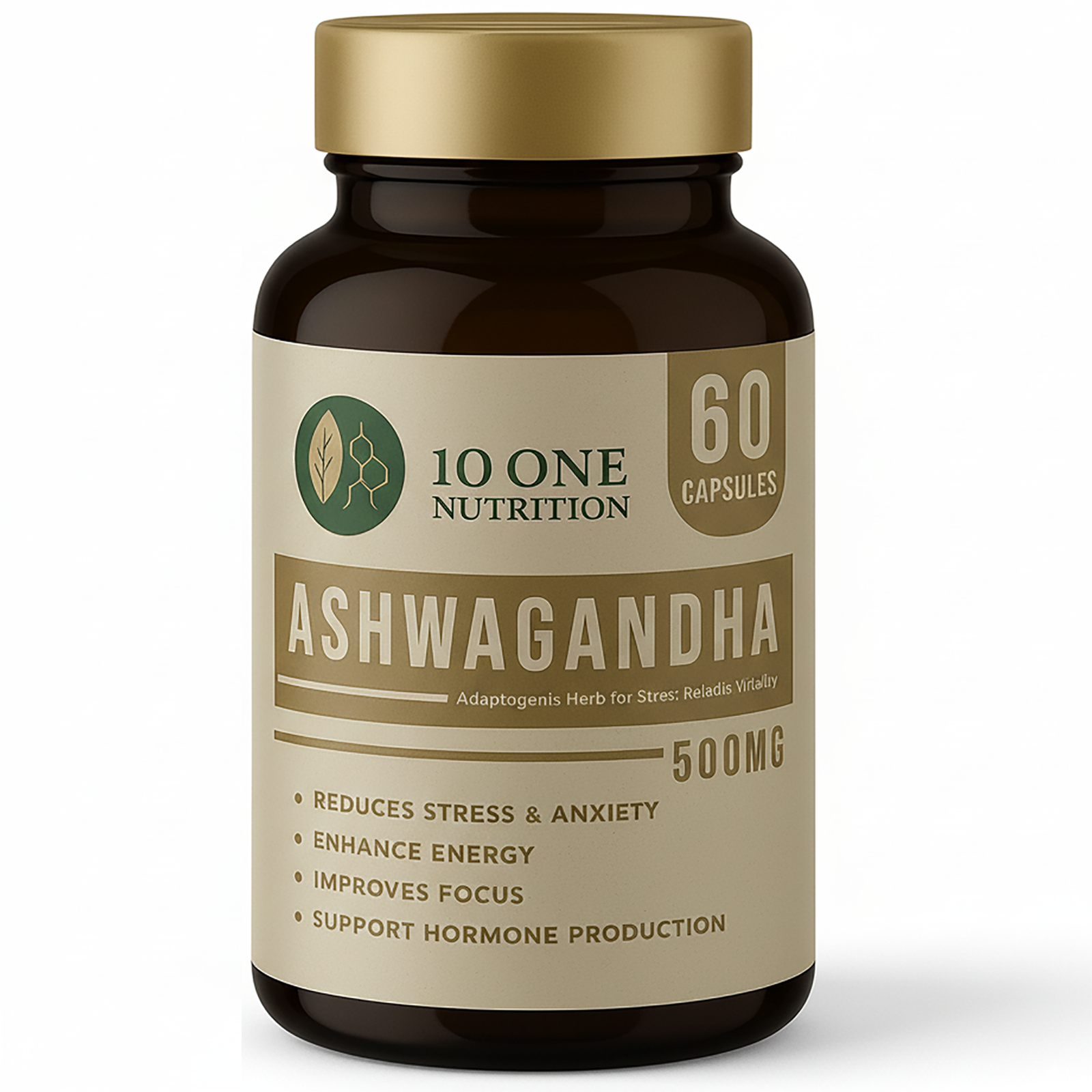 10 One Nutrition Ashwagandha 500mg - 60 Capsule