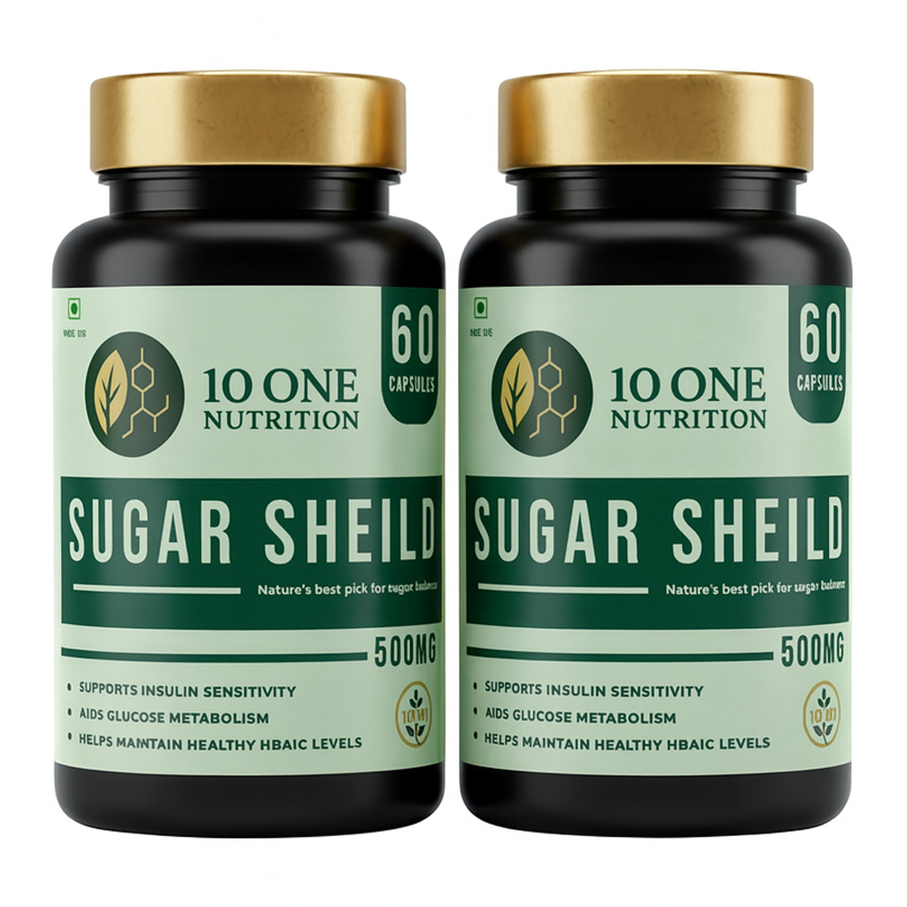 10 One Nutrition Sugar Shield 500MG -120 Veg Capsule